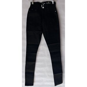 NWT Women's Fashion Nova Black Coraline High Rise Jeans Size‎ 0